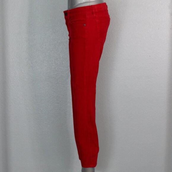 J. Crew Red Corduroy Toothpick Pants - Picture 2 of 8
